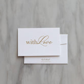 With love - Wedding Thank you card - Ooh Aah Invitations